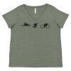 Curvy Collection Women's Fine Jersey V-Neck Tee Thumbnail