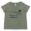 Curvy Collection Women's Fine Jersey V-Neck Tee Thumbnail
