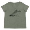 Curvy Collection Women's Fine Jersey V-Neck Tee Thumbnail
