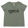 Curvy Collection Women's Fine Jersey V-Neck Tee Thumbnail