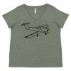 Curvy Collection Women's Fine Jersey V-Neck Tee Thumbnail