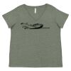 Curvy Collection Women's Fine Jersey V-Neck Tee Thumbnail