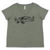 Curvy Collection Women's Fine Jersey V-Neck Tee Thumbnail