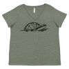 Curvy Collection Women's Fine Jersey V-Neck Tee Thumbnail