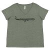 Curvy Collection Women's Fine Jersey V-Neck Tee Thumbnail