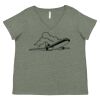 Curvy Collection Women's Fine Jersey V-Neck Tee Thumbnail