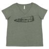 Curvy Collection Women's Fine Jersey V-Neck Tee Thumbnail