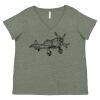 Curvy Collection Women's Fine Jersey V-Neck Tee Thumbnail