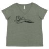 Curvy Collection Women's Fine Jersey V-Neck Tee Thumbnail