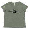 Curvy Collection Women's Fine Jersey V-Neck Tee Thumbnail