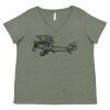 Curvy Collection Women's Fine Jersey V-Neck Tee Thumbnail