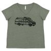 Curvy Collection Women's Fine Jersey V-Neck Tee Thumbnail