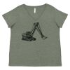 Curvy Collection Women's Fine Jersey V-Neck Tee Thumbnail