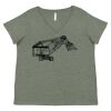 Curvy Collection Women's Fine Jersey V-Neck Tee Thumbnail