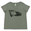 Curvy Collection Women's Fine Jersey V-Neck Tee Thumbnail