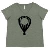 Curvy Collection Women's Fine Jersey V-Neck Tee Thumbnail