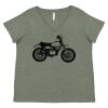 Curvy Collection Women's Fine Jersey V-Neck Tee Thumbnail