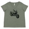 Curvy Collection Women's Fine Jersey V-Neck Tee Thumbnail