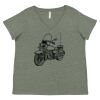 Curvy Collection Women's Fine Jersey V-Neck Tee Thumbnail
