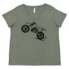 Curvy Collection Women's Fine Jersey V-Neck Tee Thumbnail