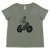 Curvy Collection Women's Fine Jersey V-Neck Tee Thumbnail