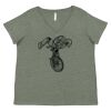 Curvy Collection Women's Fine Jersey V-Neck Tee Thumbnail