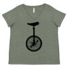 Curvy Collection Women's Fine Jersey V-Neck Tee Thumbnail
