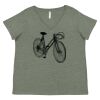 Curvy Collection Women's Fine Jersey V-Neck Tee Thumbnail