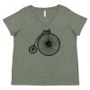 Curvy Collection Women's Fine Jersey V-Neck Tee Thumbnail