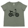 Curvy Collection Women's Fine Jersey V-Neck Tee Thumbnail