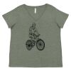 Curvy Collection Women's Fine Jersey V-Neck Tee Thumbnail
