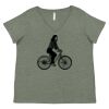 Curvy Collection Women's Fine Jersey V-Neck Tee Thumbnail