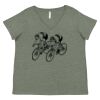 Curvy Collection Women's Fine Jersey V-Neck Tee Thumbnail