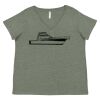 Curvy Collection Women's Fine Jersey V-Neck Tee Thumbnail