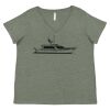 Curvy Collection Women's Fine Jersey V-Neck Tee Thumbnail