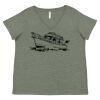 Curvy Collection Women's Fine Jersey V-Neck Tee Thumbnail