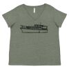 Curvy Collection Women's Fine Jersey V-Neck Tee Thumbnail