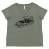 Curvy Collection Women's Fine Jersey V-Neck Tee Thumbnail