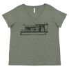Curvy Collection Women's Fine Jersey V-Neck Tee Thumbnail
