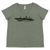 Curvy Collection Women's Fine Jersey V-Neck Tee Thumbnail