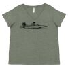 Curvy Collection Women's Fine Jersey V-Neck Tee Thumbnail