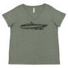Curvy Collection Women's Fine Jersey V-Neck Tee Thumbnail