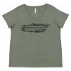 Curvy Collection Women's Fine Jersey V-Neck Tee Thumbnail