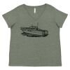 Curvy Collection Women's Fine Jersey V-Neck Tee Thumbnail