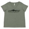 Curvy Collection Women's Fine Jersey V-Neck Tee Thumbnail