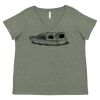 Curvy Collection Women's Fine Jersey V-Neck Tee Thumbnail
