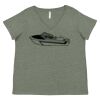 Curvy Collection Women's Fine Jersey V-Neck Tee Thumbnail