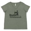 Curvy Collection Women's Fine Jersey V-Neck Tee Thumbnail