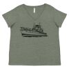 Curvy Collection Women's Fine Jersey V-Neck Tee Thumbnail