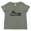 Curvy Collection Women's Fine Jersey V-Neck Tee Thumbnail